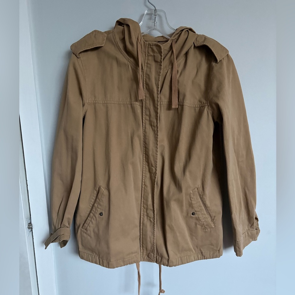 Forever 21 Tan Hooded Jacket